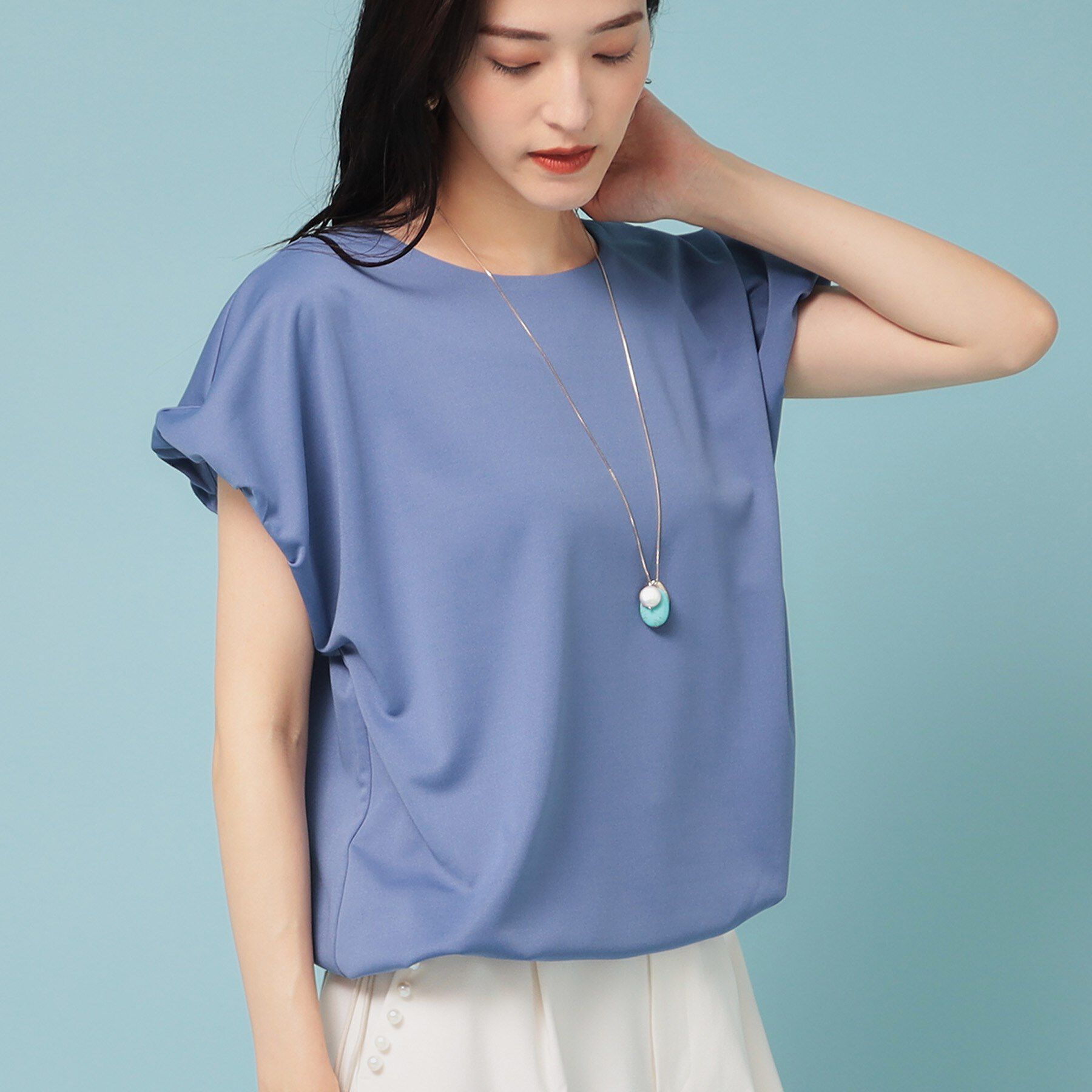 SunaUna「【ドロスト使い】ギャザートップス」|Tシャツ・カットソー|