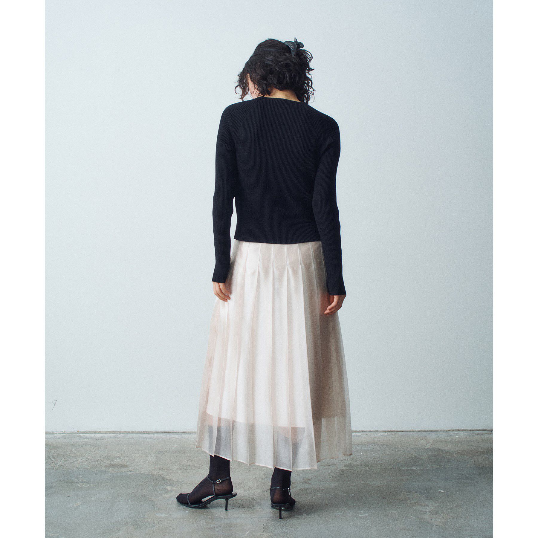 CODE A「shiny sheer pleated skirt」|スカート|