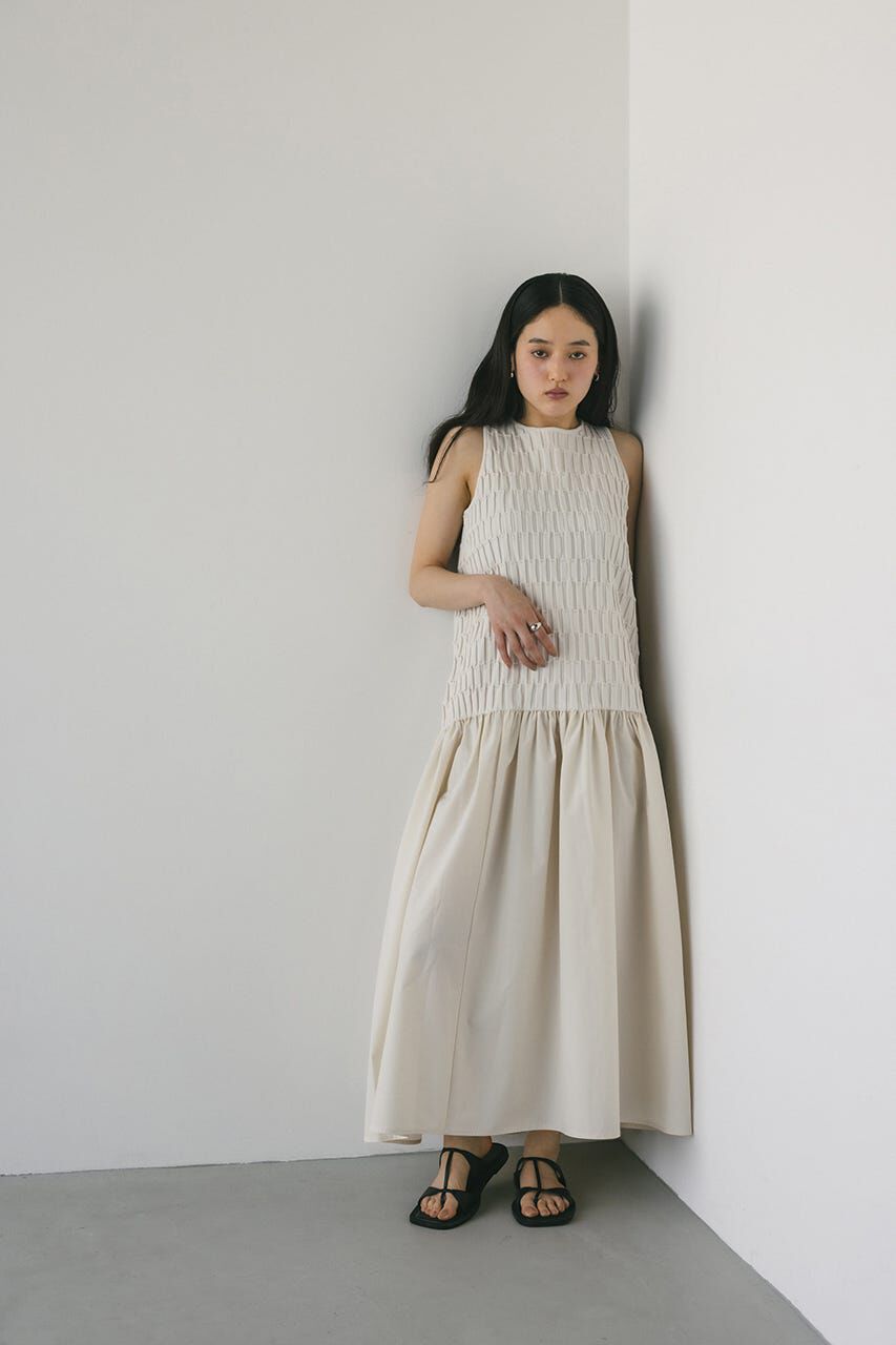 STYLEMIXER「クロシェドッキングティアードワンピース」|ワンピース|