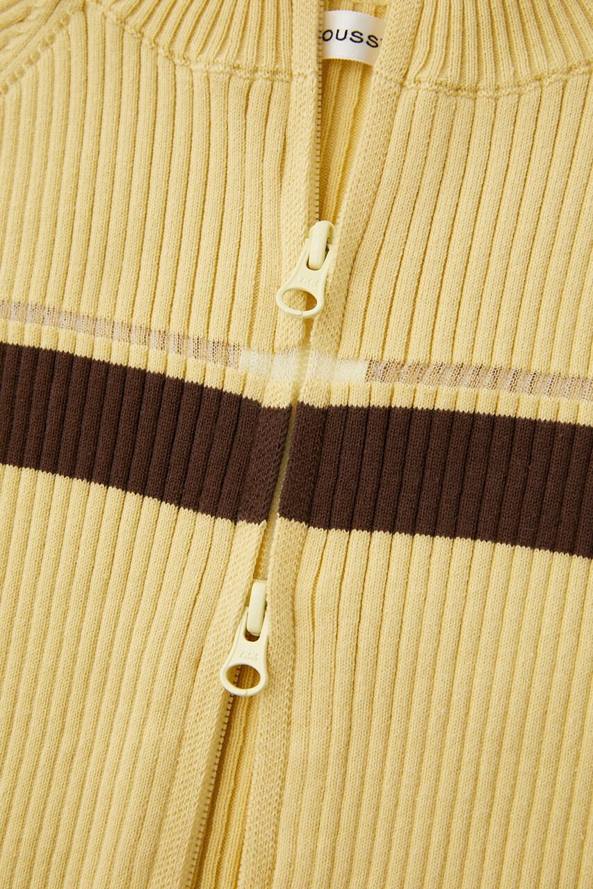 MOUSSY「W ZIP TRUCK ニット」|ニット・セーター|