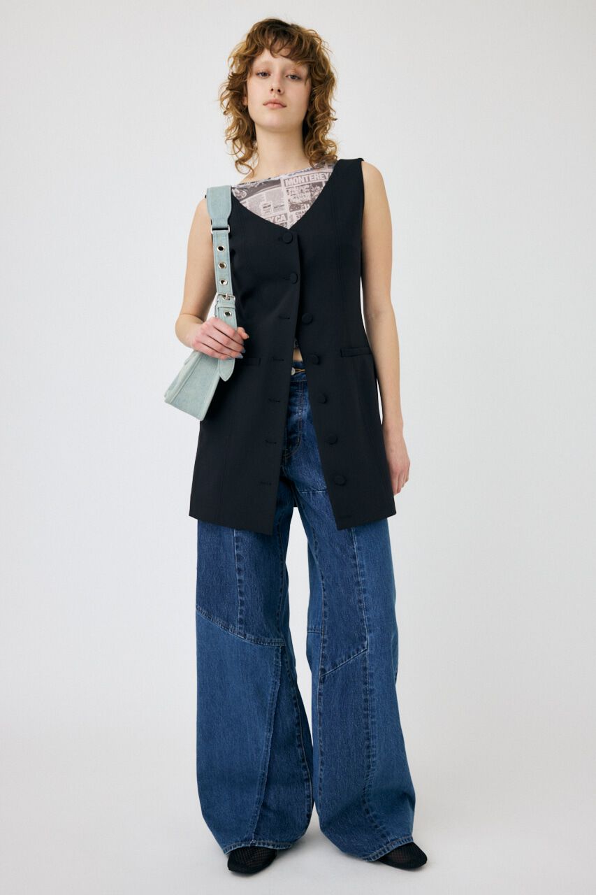 MOUSSY「VEST MINI ドレス」|ワンピース|