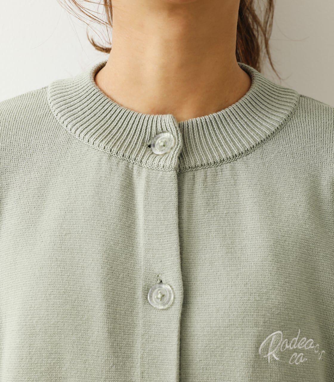 RODEO CROWNS「(WEB限定)裏毛ドッキングニットカーディガン」|カーディガン|