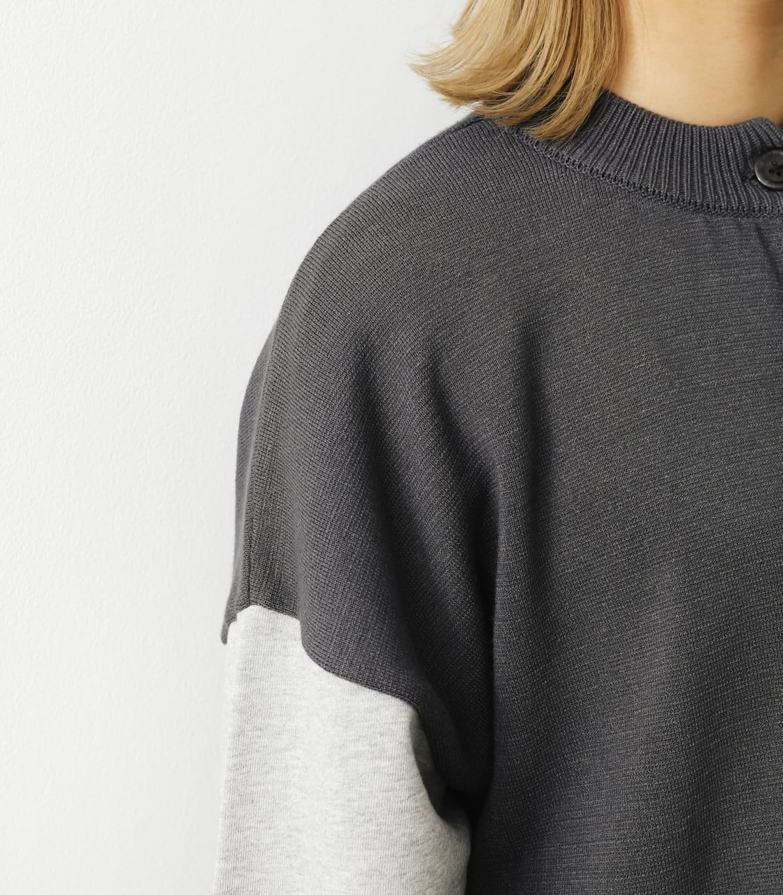 RODEO CROWNS「(WEB限定)裏毛ドッキングニットカーディガン」|カーディガン|