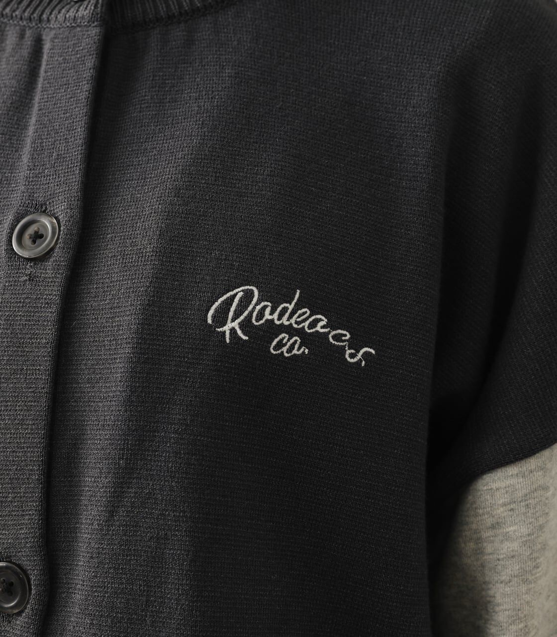 RODEO CROWNS「(WEB限定)裏毛ドッキングニットカーディガン」|カーディガン|