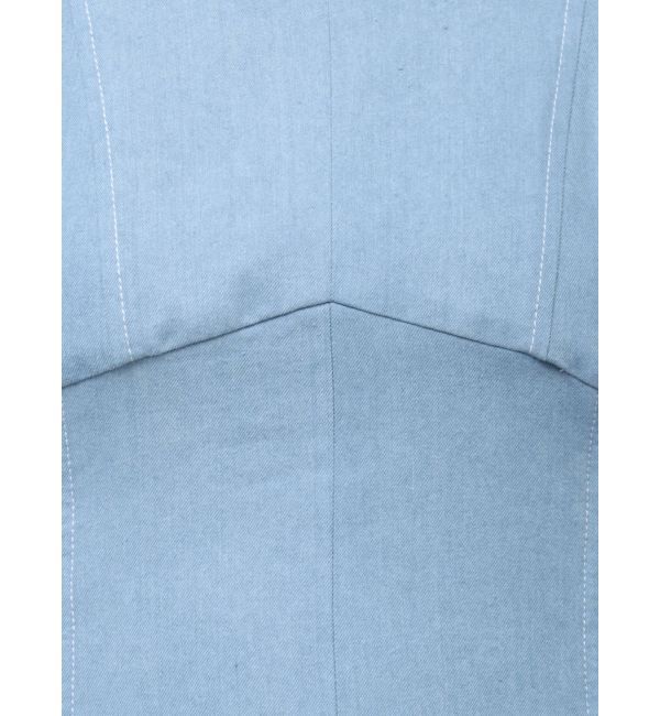 CALNAMUR「WAIST SHAPE DENIM OP/ウエストシェイプデニムワンピース」|ワンピース|