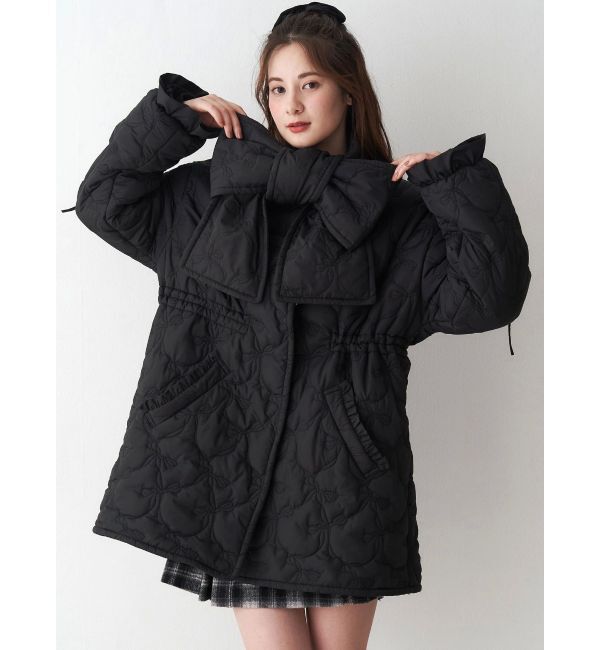 CALNAMUR「マフラー付きパフコート」|その他|