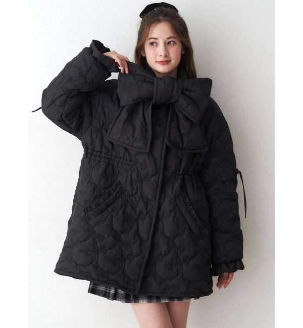 CALNAMUR「マフラー付きパフコート」|その他|