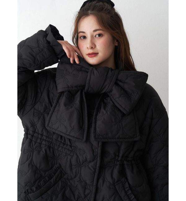 CALNAMUR「マフラー付きパフコート」|その他|