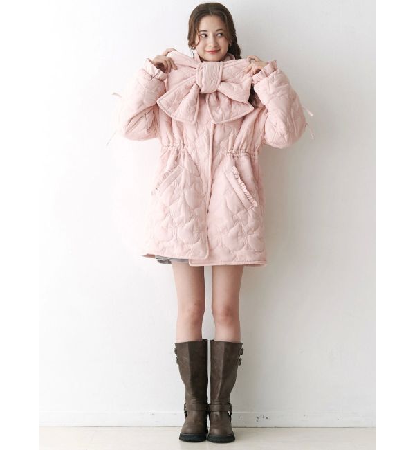 CALNAMUR「マフラー付きパフコート」|その他|