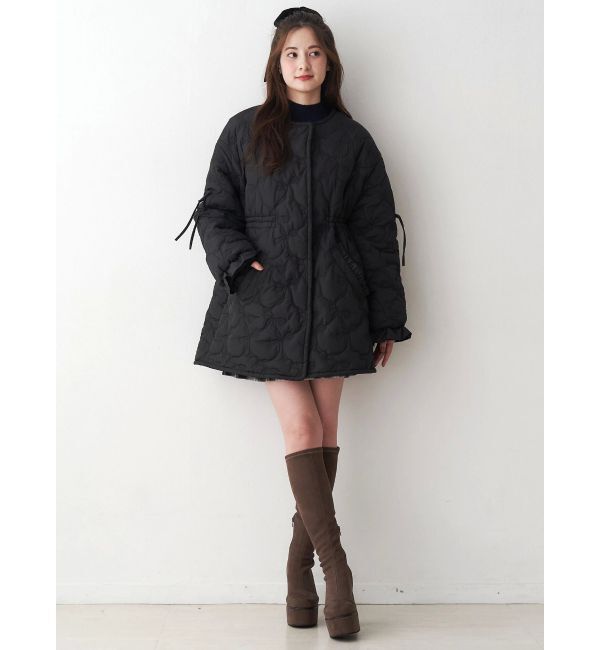 CALNAMUR「マフラー付きパフコート」|その他|