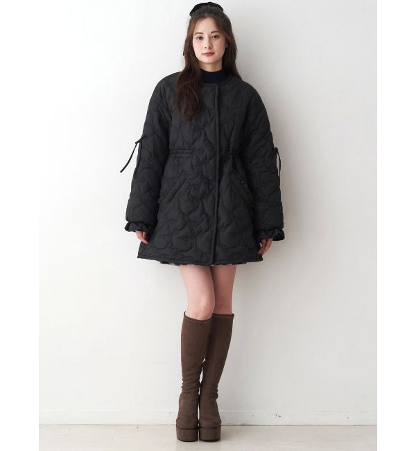 CALNAMUR「マフラー付きパフコート」|その他|