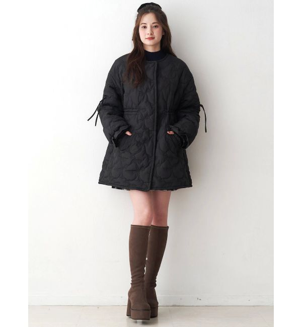 CALNAMUR「マフラー付きパフコート」|その他|