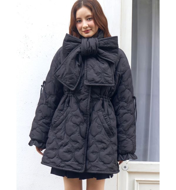 CALNAMUR「マフラー付きパフコート」|その他|