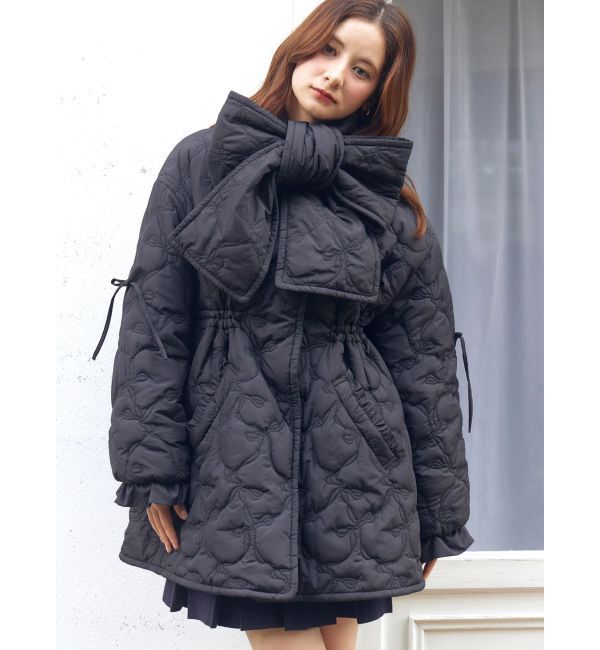 CALNAMUR「マフラー付きパフコート」|その他|