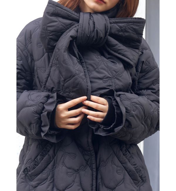 CALNAMUR「マフラー付きパフコート」|その他|