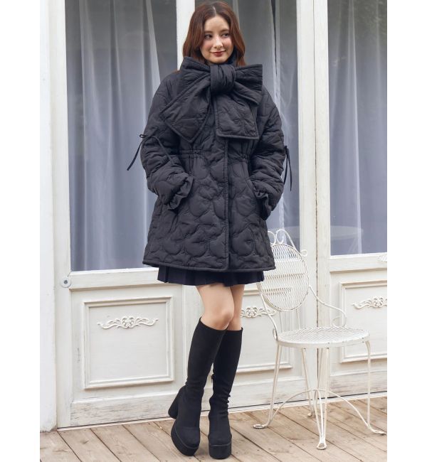 CALNAMUR「マフラー付きパフコート」|その他|