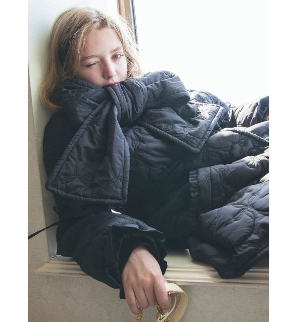 CALNAMUR「マフラー付きパフコート」|その他|