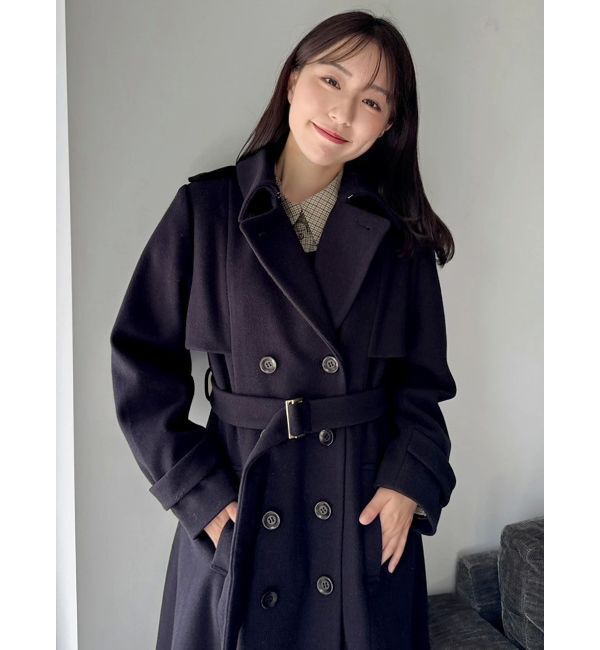 dazzlin「2WAYカラーウールライクトレンチコート」|トレンチコート|
