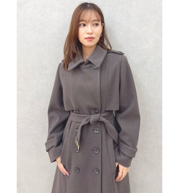 dazzlin「2WAYカラーウールライクトレンチコート」|トレンチコート|