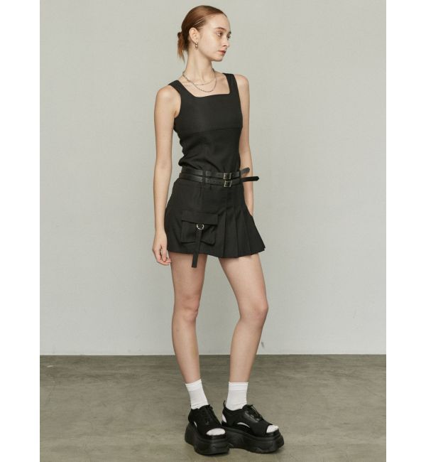 EMODA「ダブルベルトミニワンピース」|ワンピース|