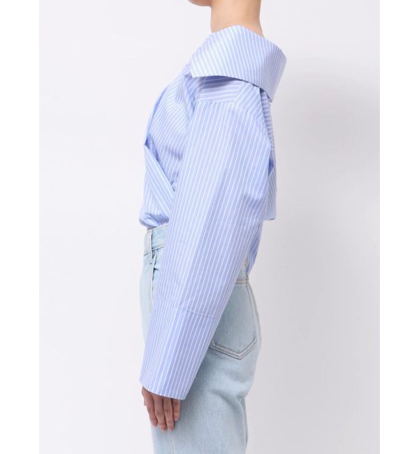 LAGUNAMOON「アシンメトリーカラーカシュクールシャツ」|シャツ・ブラウス|