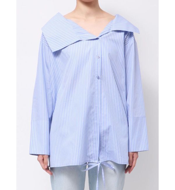 LAGUNAMOON「アシンメトリーカラーカシュクールシャツ」|シャツ・ブラウス|