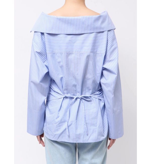 LAGUNAMOON「アシンメトリーカラーカシュクールシャツ」|シャツ・ブラウス|