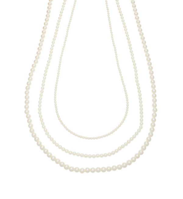 EVRIS「LONG PEARL CHAIN 3連 ネックレス」|ネックレス|