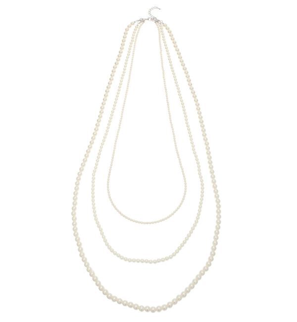 EVRIS「LONG PEARL CHAIN 3連 ネックレス」|ネックレス|