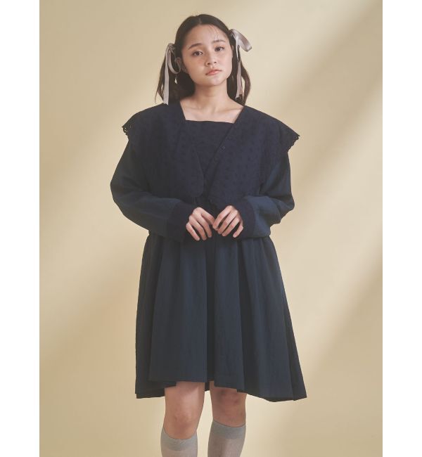 merry jenny「セーラーカラーミニワンピース」|ワンピース|