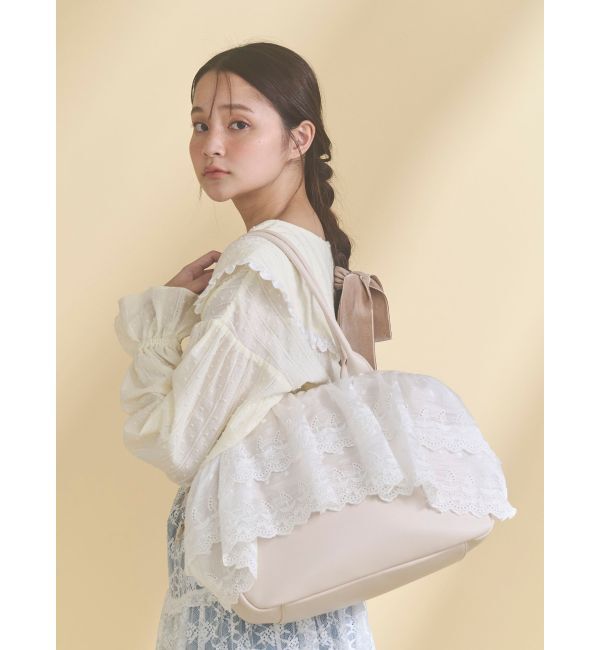 merry jenny「クリームボストンバッグ」|ボストンバッグ|