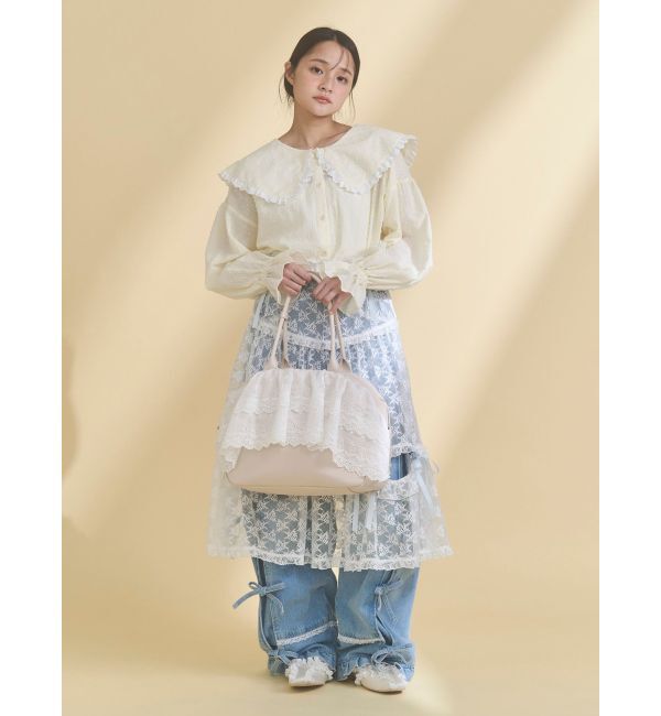 merry jenny「クリームボストンバッグ」|ボストンバッグ|