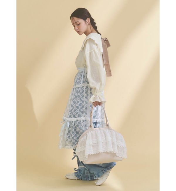 merry jenny「クリームボストンバッグ」|ボストンバッグ|