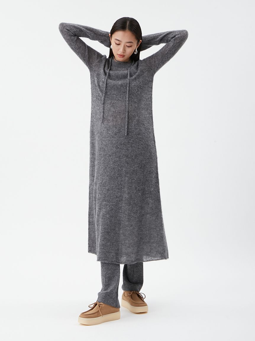 Mila Owen「アルパカ混リブニットレギンスパンツ」|チノ|