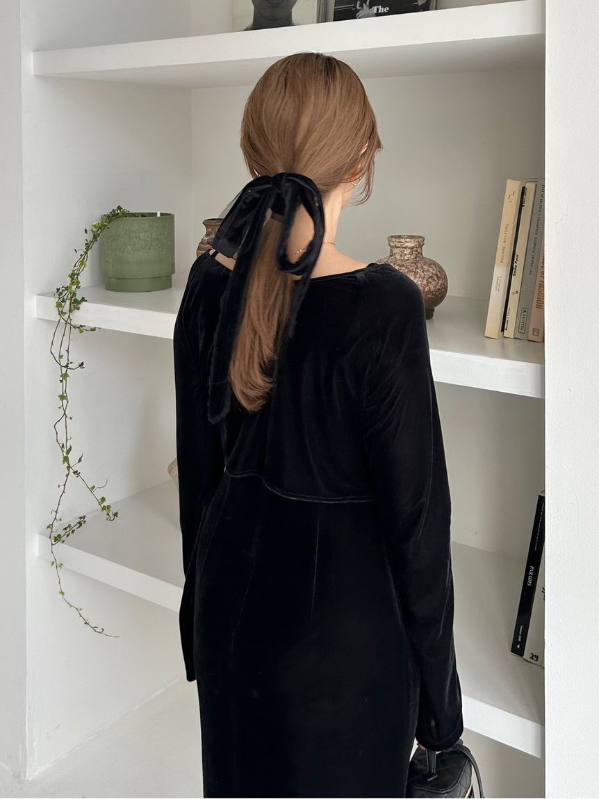 FRAY I.D「シアーベロアカーデ&キャミワンピース」|ワンピース|