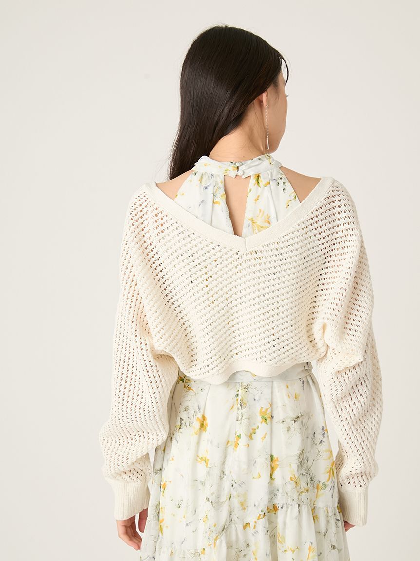 FRAY I.D「リネンコットンニットボレロカーディガン」|カーディガン|