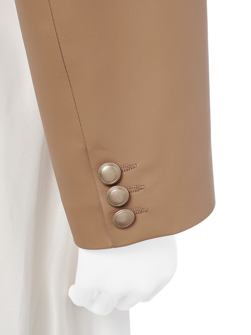 CELFORD「レザーライクショートジャケット」|テーラードジャケット|