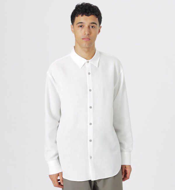  「アフィナージュシースルーシャツ」|シャツ・ブラウス|ホワイト