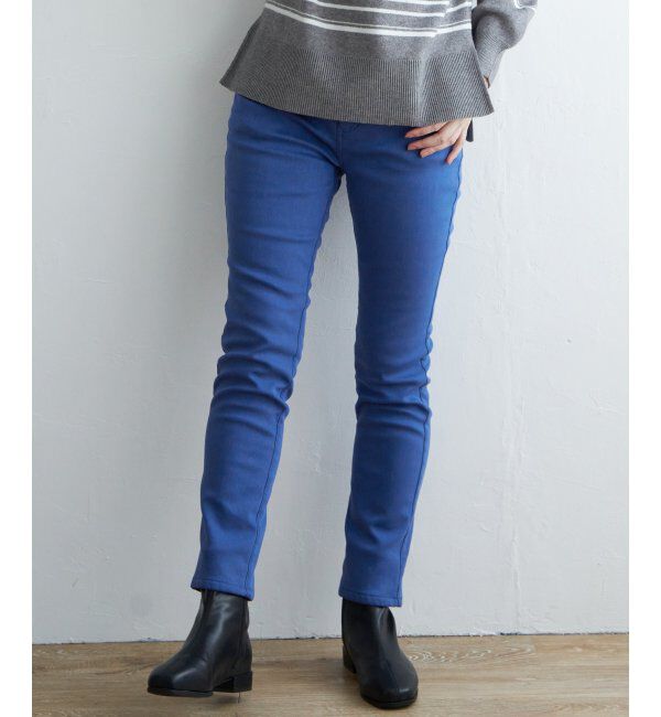 ikka「【雑誌InRed12月号掲載】ボンディングスキニーパンツ」|その他|ブルー