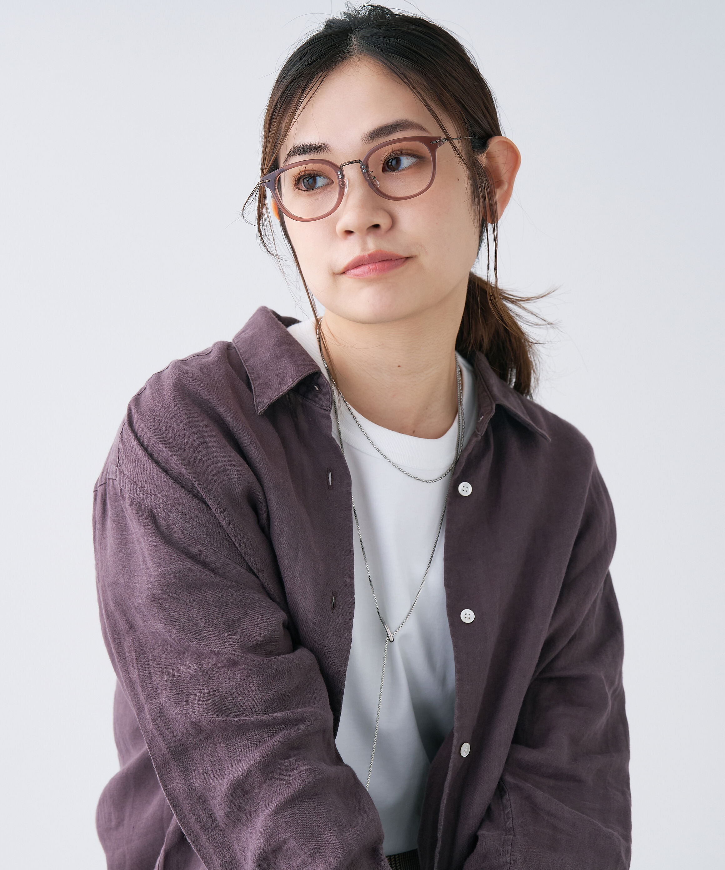  「ウェリントン型 メガネ｜Zoff｜UNITED ARROWS ユナイテッドアローズ レンズ交換券付き」|メガネ|ブラウン