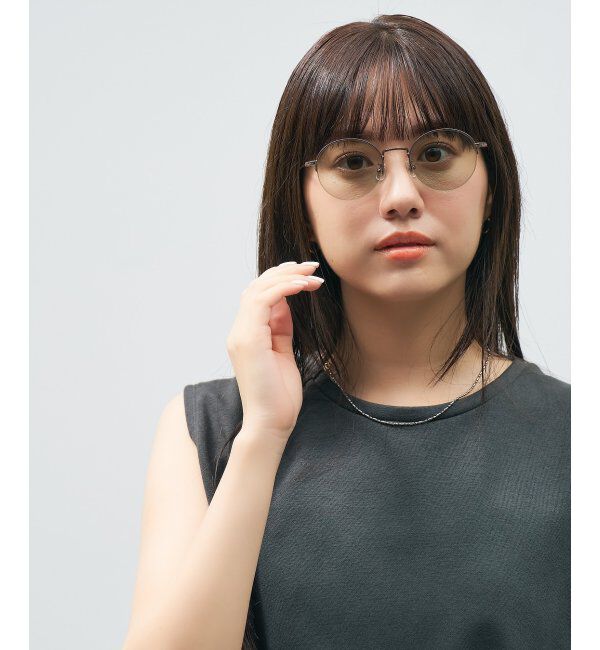  「Zoff｜UNITED ARROWS オーバル型｜サングラス ユナイテッドアローズ｜軽量｜カラーレンズ ｜UVカット」|サングラス|