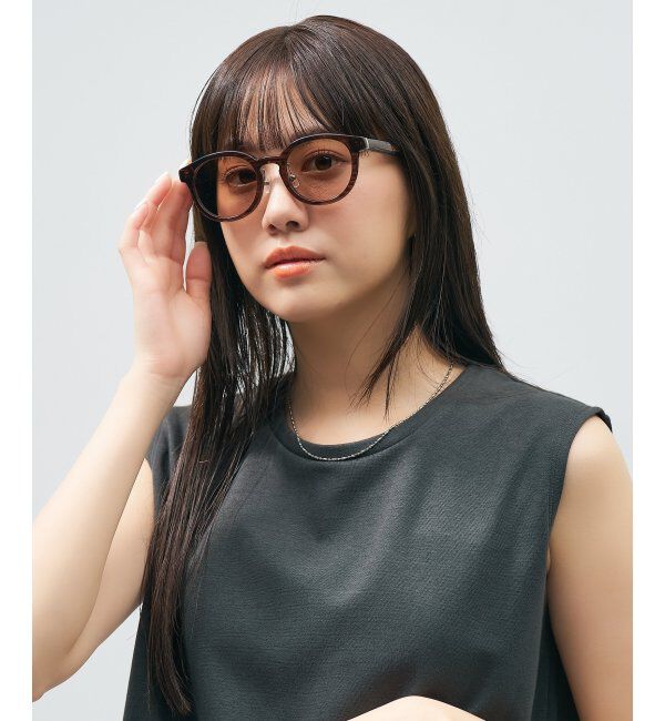  「【WEB限定】Zoff｜UNITED ARROWS 調光 サングラス レンズの色が変わる ユナイテッドアローズ UVカット」|サングラス|薄ブラウン1