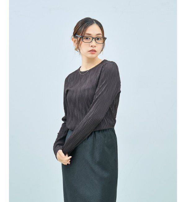  「Zoff｜UNITED ARROWS メガネ | [Stylish] 横長 伊達メガネ 度付き ユナイテッドアローズ   レンズ交換券付」|メガネ|