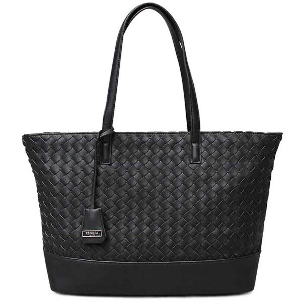 BACKYARD FAMILY「REGISTA レジスタ トートバッグ トートバック 編み込み 通販 肩掛け トート 手提げ」|トートバッグ|ブラック1