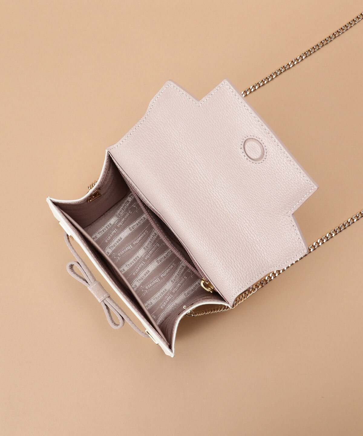 Samantha Thavasa「バイカラーエムシュシュⅡ ショルダーバッグ 小サイズ」|ショルダー・メッセンジャー|