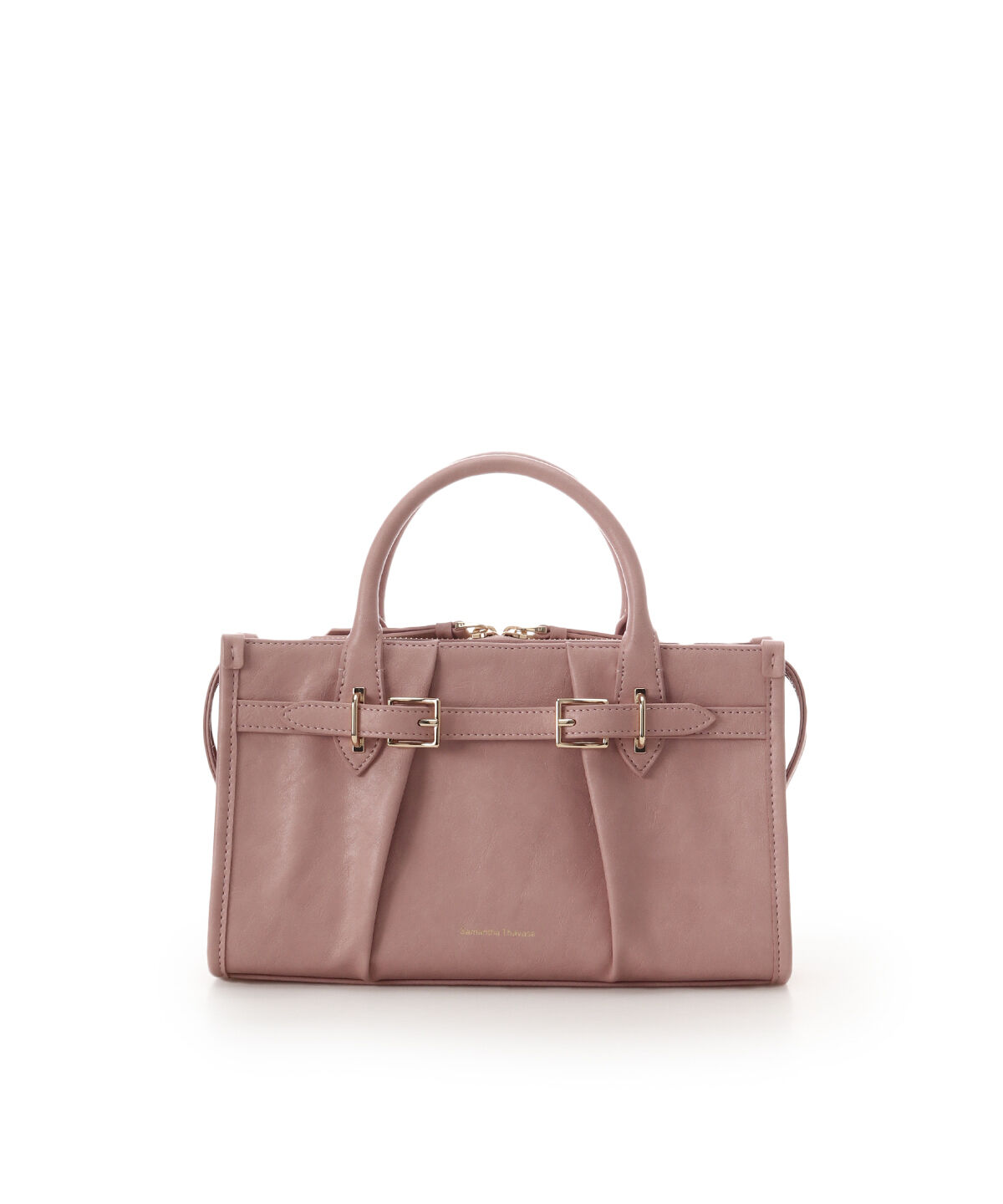 Samantha Thavasa「ベルトデザインワイドハンドバッグ」|ハンドバッグ|ﾋﾟﾝｸﾍﾞｰｼﾞｭ