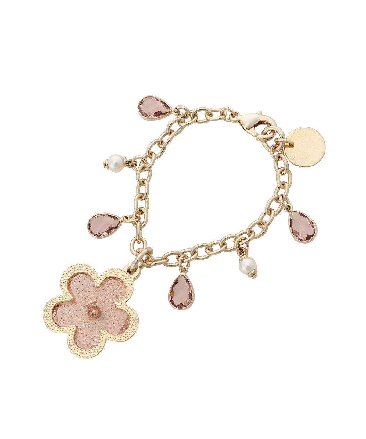 Samantha Thavasa「クリアラメフラワーバッグチャーム」|チャーム・キーホルダー|