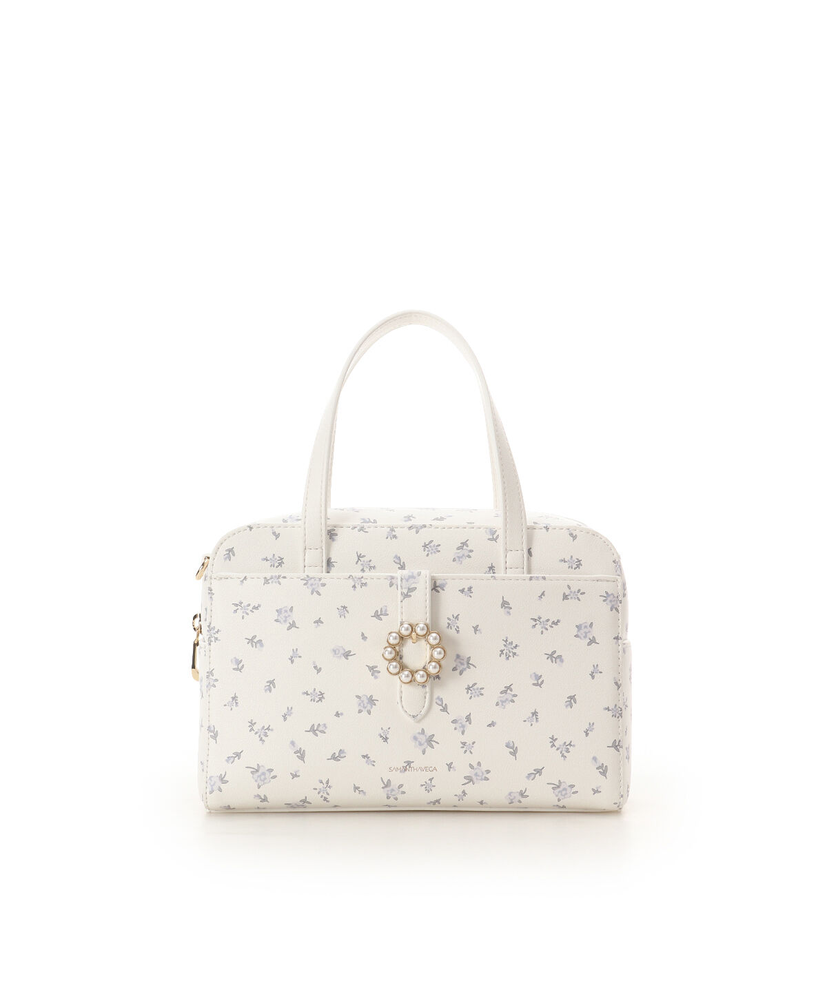 Samantha Vega「サークルパールハンドバッグ」|ハンドバッグ|ホワイト