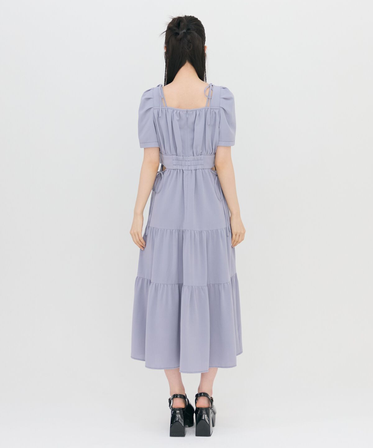 REDYAZEL「サイドリボンカットティアードワンピース」|ワンピース|