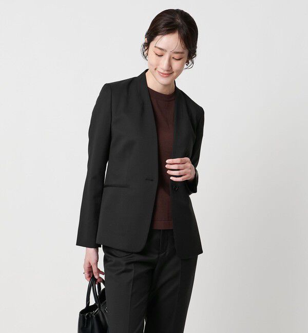 UNITED ARROWS「Vitale Barberis Canonico ノーラペルジャケット」|ノーカラージャケット|